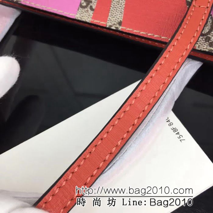 GUCCI古馳原單 新款專櫃品質原單貨實物實拍410812 .貓配西瓜紅手提包 HY1154